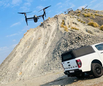 EM Group field technician preparing enterprise drone